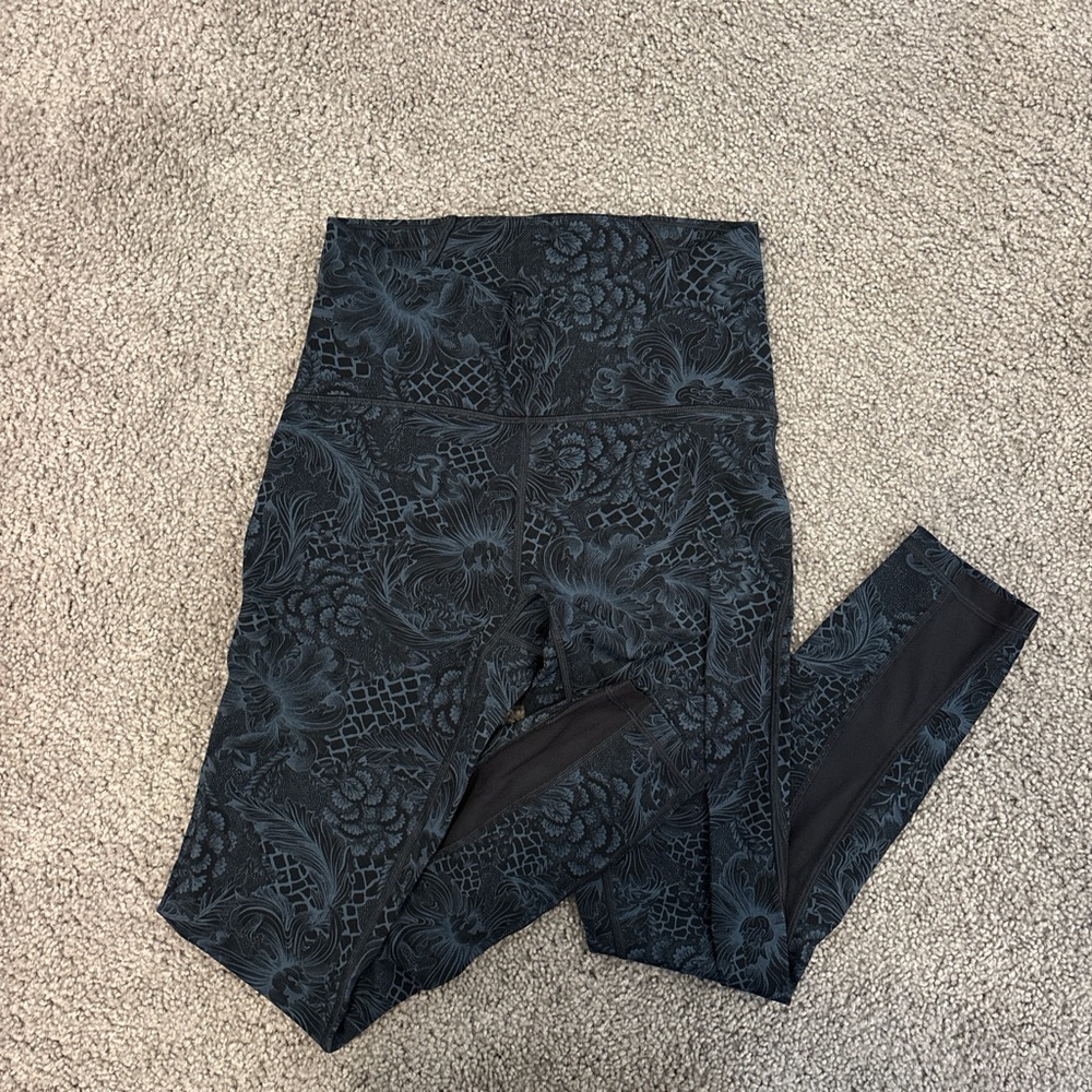 lululemon athletica Black Patterned Leggings